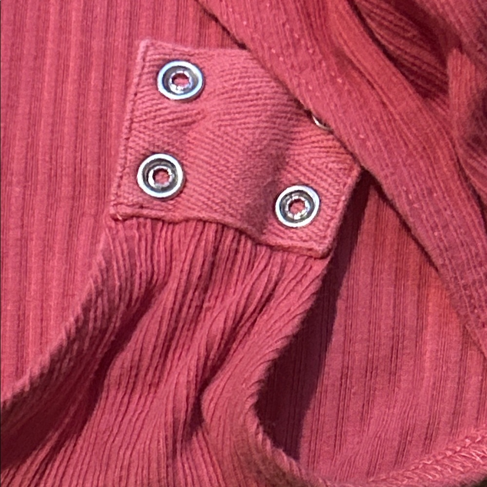 George Coral Ribbed Bodysuit - Picture 3 of 3